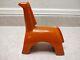 Jaru Of California Mcm Rare Orange Horse Figurine Pottery Sculpture 7.5 Tall