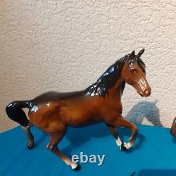 Job Lot Of 7 Beswick Collectable Horses with Foals High Gloss Finish