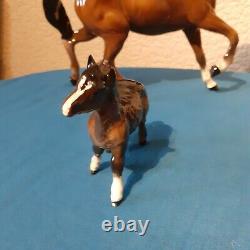 Job Lot Of 7 Beswick Collectable Horses with Foals High Gloss Finish