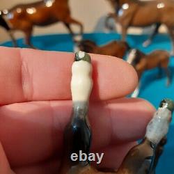 Job Lot Of 7 Beswick Collectable Horses with Foals High Gloss Finish