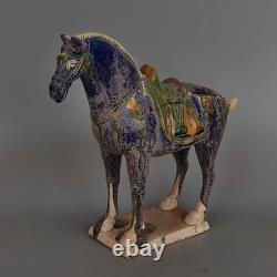 Just $168! A Chinese Tang Sancai Figurines Handcarved Horse From Tang Dynasty 8C