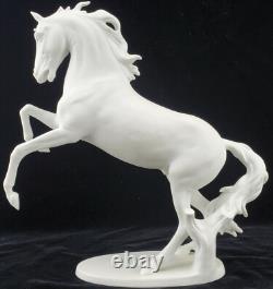 KAISER #380 Matte Finish detailed 11 Porcelain Rearing Horse Signed Bochmann