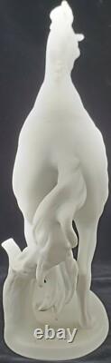 KAISER #380 Matte Finish detailed 11 Porcelain Rearing Horse Signed Bochmann