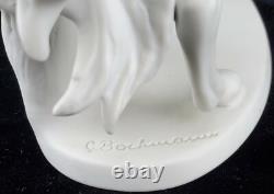 KAISER #380 Matte Finish detailed 11 Porcelain Rearing Horse Signed Bochmann