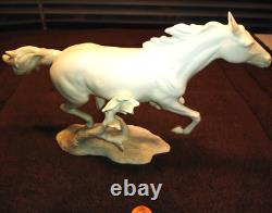 KAISER Germany Porcelain Figurine RUNNING HORSE Bochmann BISQUE