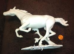 KAISER Germany Porcelain Figurine RUNNING HORSE Bochmann BISQUE