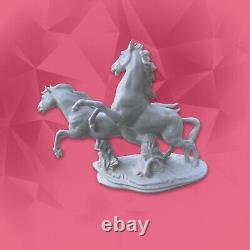 KARL ENS Germany PORCELAIN FIGURINE SCULPTURES HORSE EQUESTRIAN STATUE Ceramic