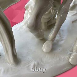 KARL ENS Germany PORCELAIN FIGURINE SCULPTURES HORSE EQUESTRIAN STATUE Ceramic