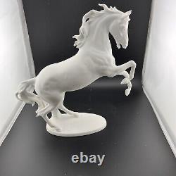 Kaiser AK Bavaria West Germany 11 Tall Porcelain Rearing Horse #380 1949-1956