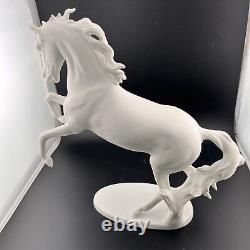 Kaiser AK Bavaria West Germany 11 Tall Porcelain Rearing Horse #380 1949-1956