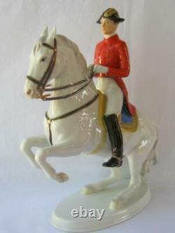 Kaiser Alka Kunst Porcelain Levade Lipizzaner Horse Rider Wien Austria Rare