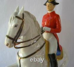 Kaiser Alka Kunst Porcelain Levade Lipizzaner Horse Rider Wien Austria Rare