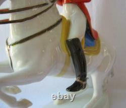 Kaiser Alka Kunst Porcelain Levade Lipizzaner Horse Rider Wien Austria Rare