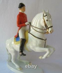 Kaiser Alka Kunst Porcelain Levade Lipizzaner Horse Rider Wien Austria Rare