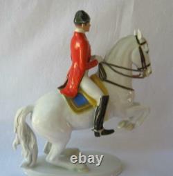 Kaiser Alka Kunst Porcelain Levade Lipizzaner Horse Rider Wien Austria Rare