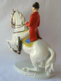 Kaiser Alka Kunst Porcelain Levade Lipizzaner Horse Rider Wien Austria Rare