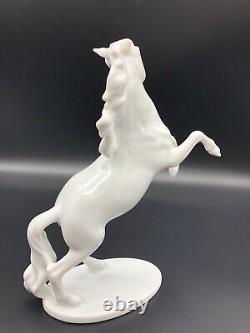 Kaiser Bisque Porcelain Horse Sculpture, Signed & Stamped Vintage