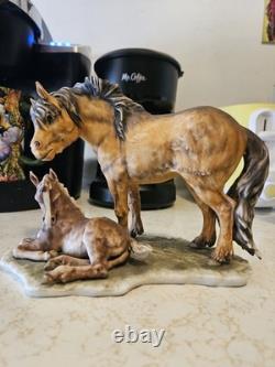 Kaiser Mare and Foal Collectable Porcelain Figurine