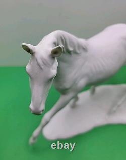 Kaiser Porcelain Figurine Mare With Foal No. 403 White Bisque No Box