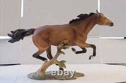 Kaiser Porcelain Horse Running With Stand