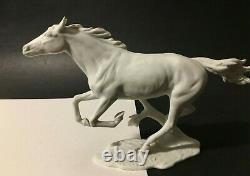 Kaiser Porcelain White Bisque Figurine Horse FINALE G. Bochmann W. Germany