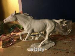 Kaiser Porcelain White Bisque Figurine Horse FINALE G. Bochmann W. Germany