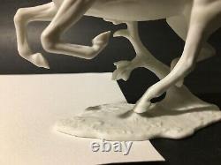 Kaiser Porcelain White Bisque Figurine Horse FINALE G. Bochmann W. Germany