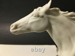 Kaiser Porcelain White Bisque Figurine Horse FINALE G. Bochmann W. Germany