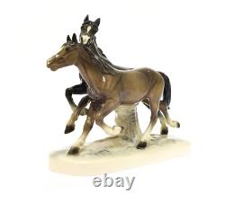 Karl Ens Volkstedt Porcelain Running Horses
