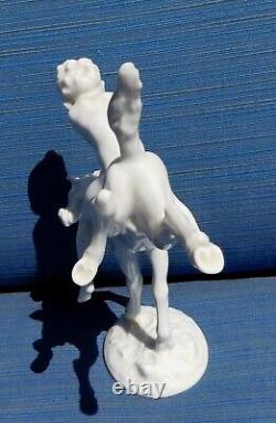 Karl Tutter German Porcelain Boy on Horse by Hutschenreuther Mint Condition