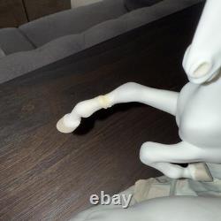 LARGE MATTE LLADRO #4655 HORSES GALLOPING RETIRED- damaged