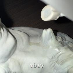 LARGE MATTE LLADRO #4655 HORSES GALLOPING RETIRED- damaged