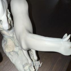 LARGE MATTE LLADRO #4655 HORSES GALLOPING RETIRED- damaged