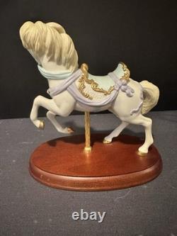 LENNOX 1995 ROSES CAROUSEL HORSE (ROSE PRANCER) Collectible Porcelain Figurine
