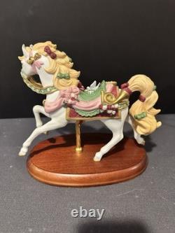 LENNOX 1996 LOVE/CHRISTMAS CAROUSEL HORSE (ROMANCE HORSE) Porcelain Figurine