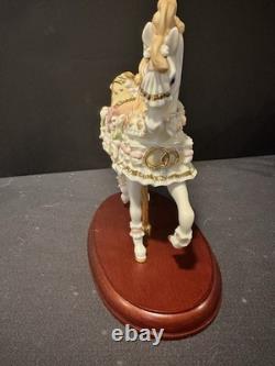 LENNOX 2003 LOVE/WEDDING CAROUSEL HORSE (WEDDING DREAMS) Figurine Porcelain