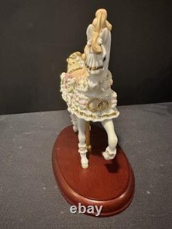 LENNOX 2003 LOVE/WEDDING CAROUSEL HORSE (WEDDING DREAMS) Figurine Porcelain