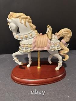 LENNOX 2003 LOVE/WEDDING CAROUSEL HORSE (WEDDING DREAMS) Figurine Porcelain