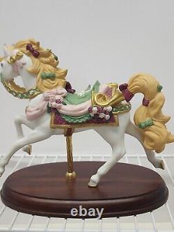 LENOX 1996 CHRISTMAS CAROUSEL HORSE, MINT CONDITION. COA Included with Horse
