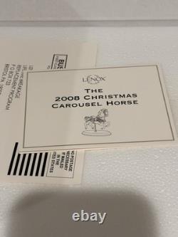 LENOX 2009 Christmas Carousel Horse LIMITED EDITION Box & COA NIB