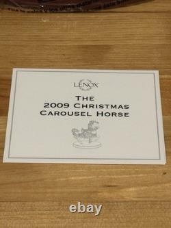 LENOX 2009 Christmas Carousel Horse LIMITED EDITION Box & COA New