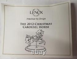 LENOX 2012 CHRISTMAS CAROUSEL HORSE LIMITED EDITION 8.25 PORCELAIN with COA