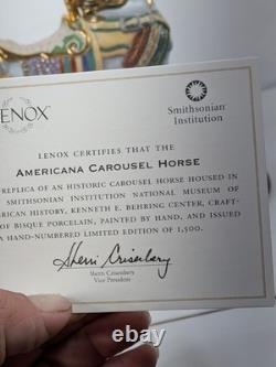 LENOX AMERICANA CAROUSEL HORSE sculpture Limited Edition - NEW in BOX with COA