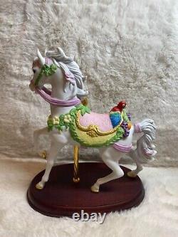 LENOX Porcelain Carousel Horse 24K Gold Tropical Horse 1992
