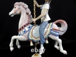 LLADRO Boy On Carousel Horse Porcelain Figurine # 1470 Marinerito en la feria