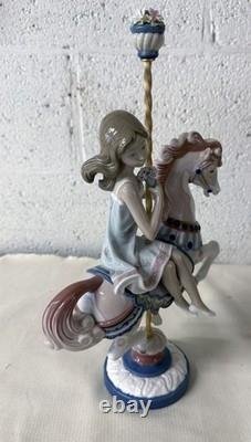 LLADRO Figurine/Statue Girl On Carousel Horse #1469 MINT RARE BEAUTY