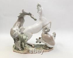 LLADRO Group Of Horses RARE COLORING- Glazed Porcelain Figurine- #1022