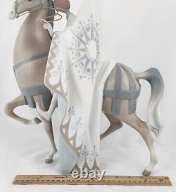 LLADRO Large King Balthasar on Horse Nativity Figurine #11020