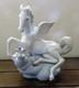 Lladro Pegasus Horse With Blue Bird Winged Companions Glossy Figurine #6242