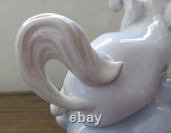 LLADRO Pegasus Horse with Blue Bird Winged Companions Glossy Figurine #6242